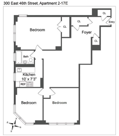 E Line 3 Bed 1 Bath